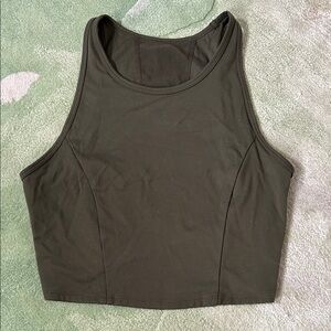 All in Motion Dark Green Women's Crop Top